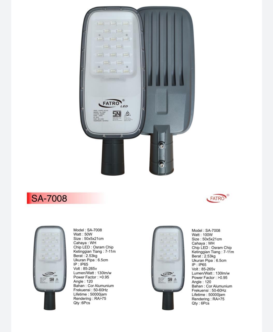 Lampu Jalan LED Fatro SA-7008